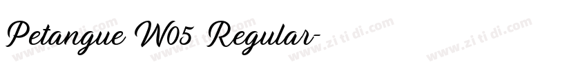 Petangue W05 Regular字体转换 Petangue W05 Regular字体转换